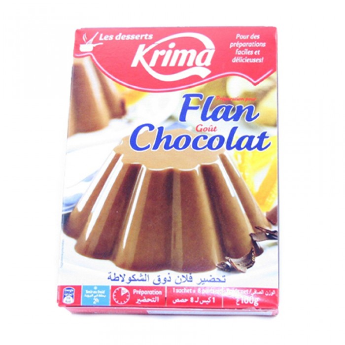 PREPARATION POUR FLAN GOUT CHOCOLAT KRIMA 100 G